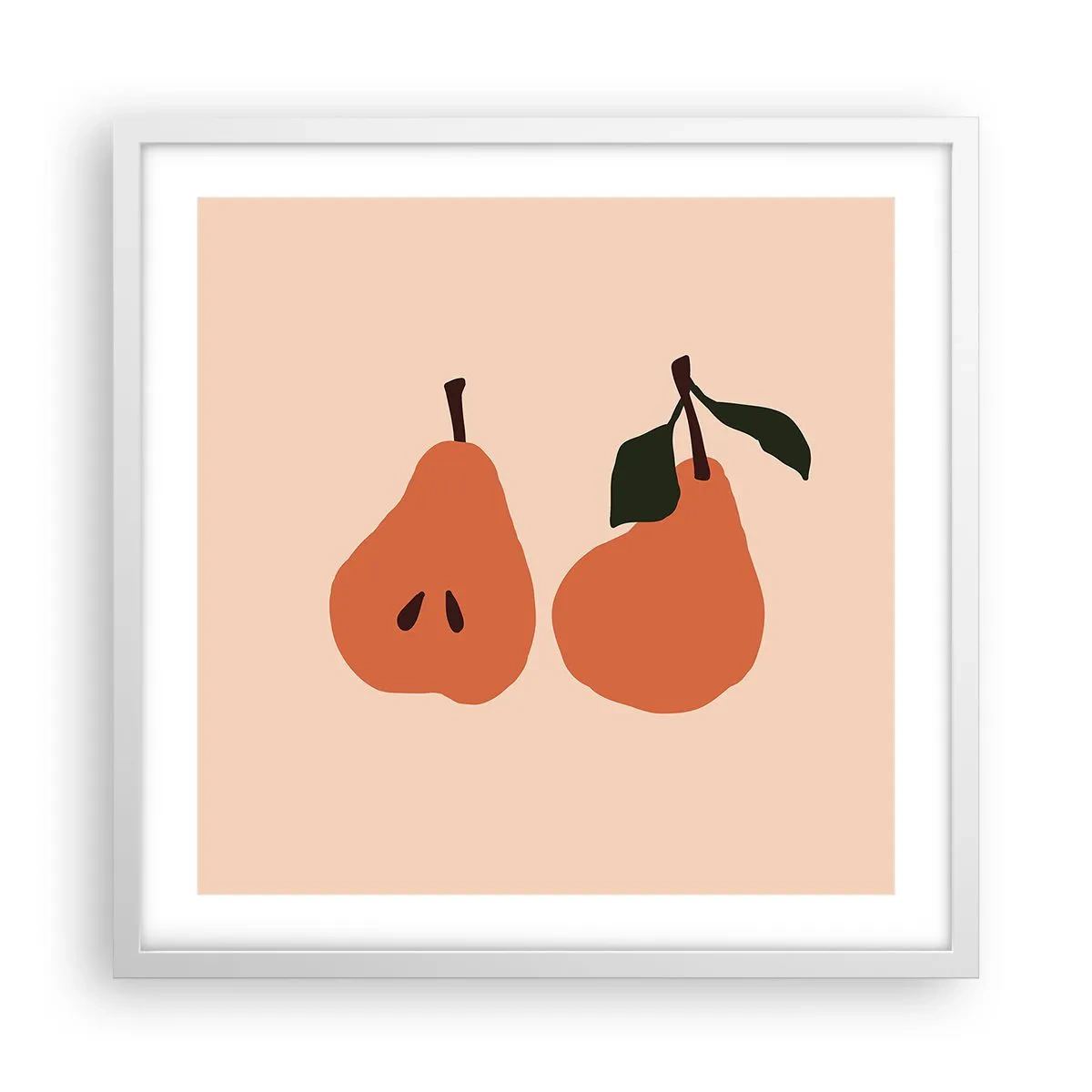 Poster in white frmae - Overly Sweet - 50x50 cm