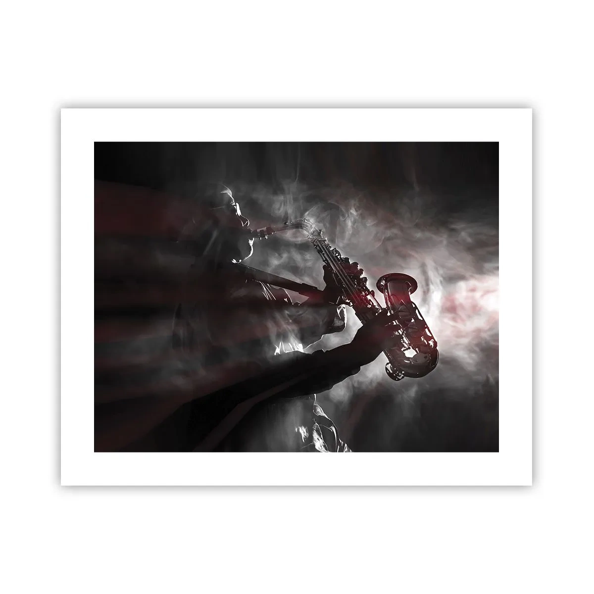 Poster - Lost in the Fog of Jazz - 50x40 cm