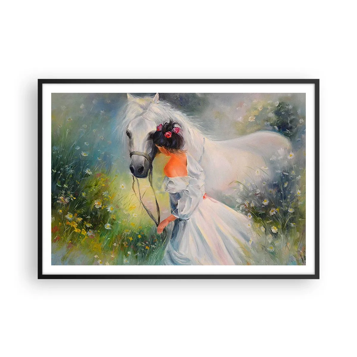 Poster in black frame - Like from a Beautiful Dream - 100x70 cm