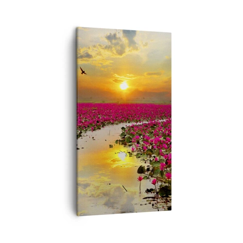 Canvas picture - Secret Life of a Lake - 45x80 cm