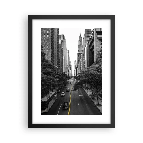 Poster in black frame - Morning in New York - 30x40 cm