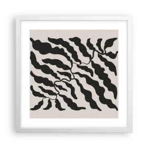 Poster in white frmae - Nature of a Square - 40x40 cm