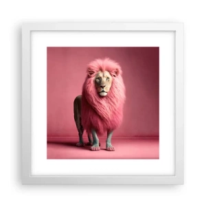 Poster in white frmae - And You're Not Scared Anymore - 30x30 cm