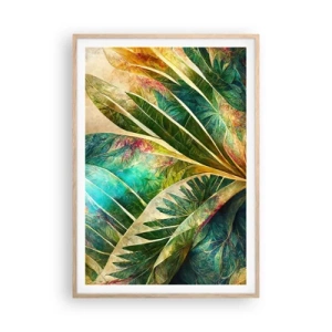 Poster in light oak frame - Colours of the Tropics - 70x100 cm