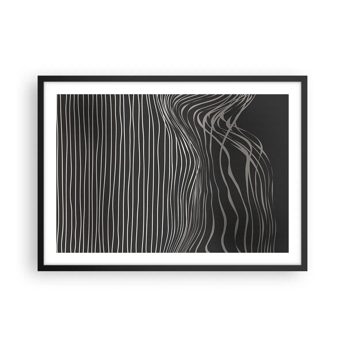 Poster in black frame - Rhythm and Accent - 70x50 cm