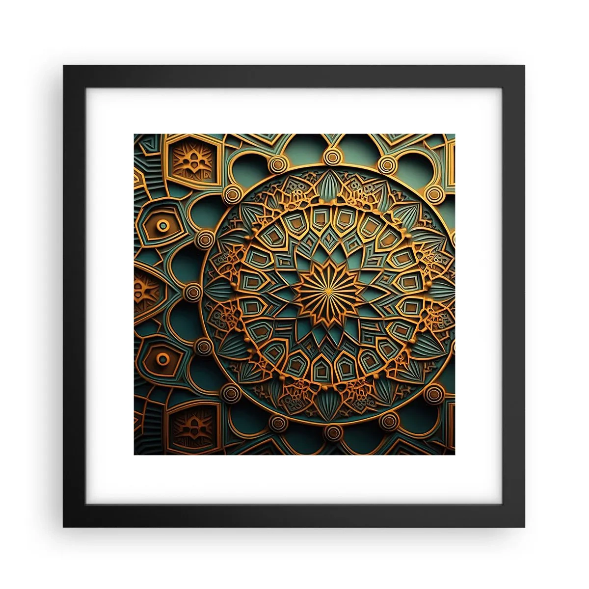 Poster in black frame - In Arabic Style - 30x30 cm