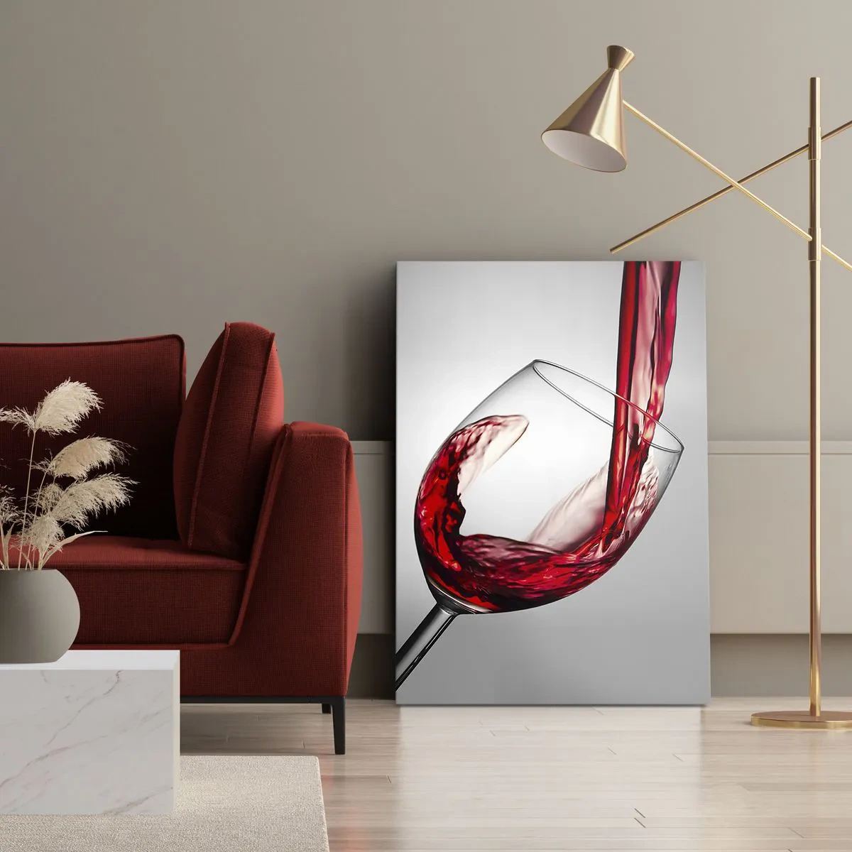 Canvas picture - Colour - Movement - Sound - 65x120 cm
