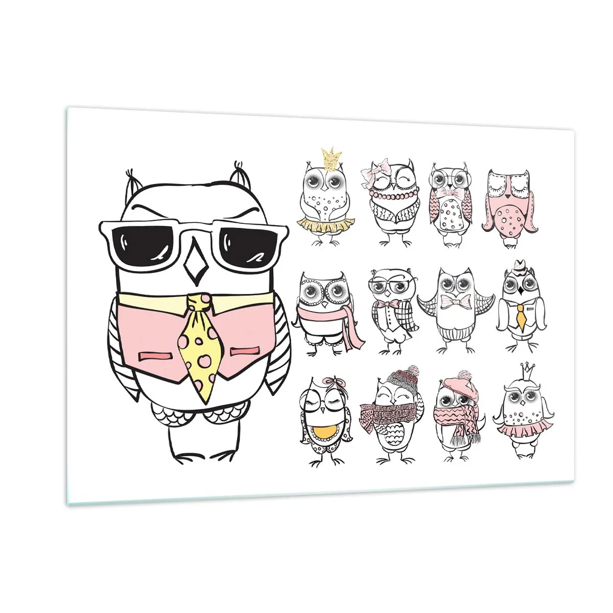 Glass picture - So Many Roles to Play - 120x80 cm