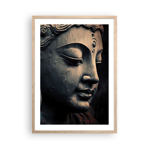 Poster in light oak frame - In Harmony with the World - 50x70 cm