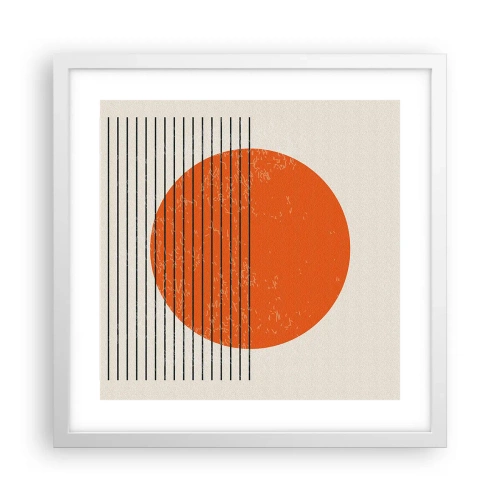 Poster in white frmae - Always the Sun - 40x40 cm