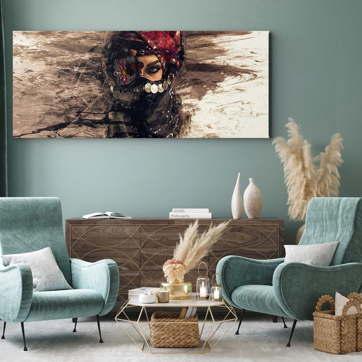 Canvas picture - At Least Worrying - 120x50 cm