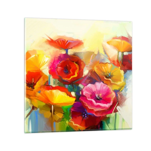 Glass picture - Not Only Red - 60x60 cm