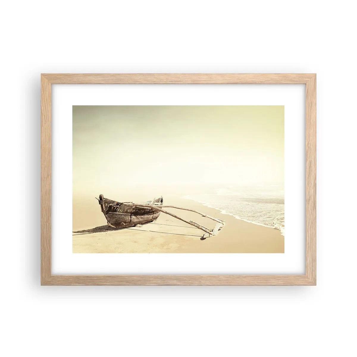 Poster in light oak frame - Throwback to South Seas - 40x30 cm