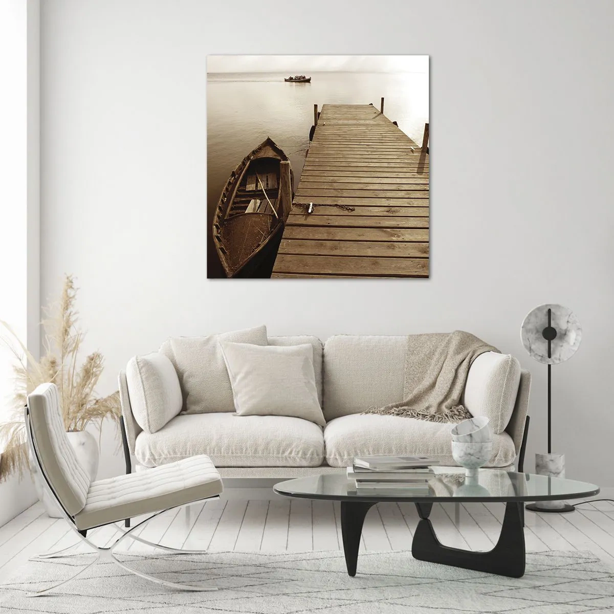 Glass picture - Great Calm - 70x70 cm