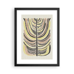 Poster in black frame - Abstract: Life to the Full - 30x40 cm