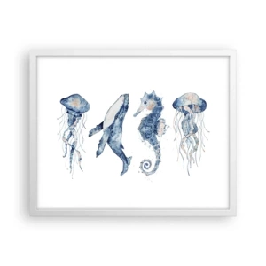 Poster in white frmae - Sea Quirks - 50x40 cm