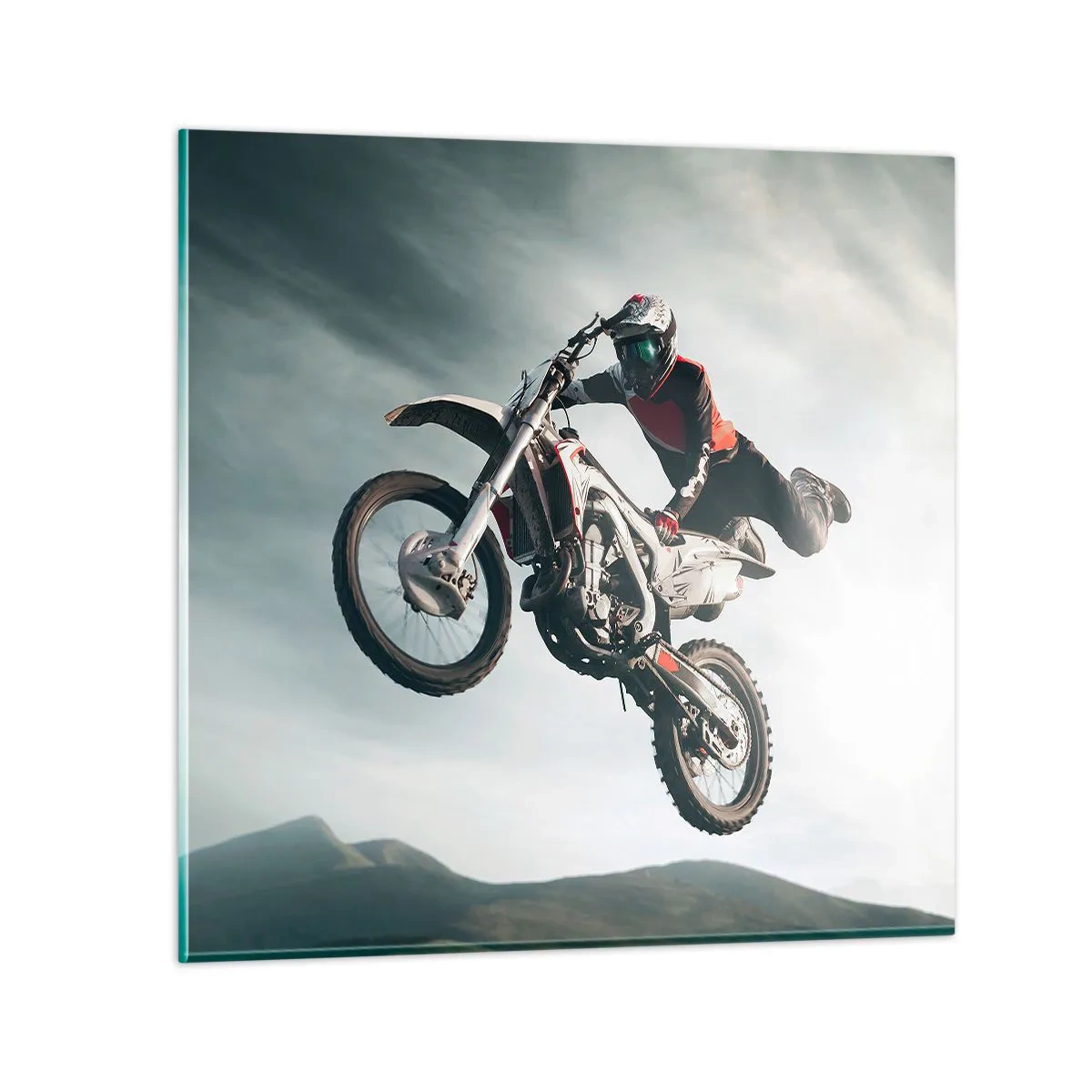 Glass picture - No Risk, No Fun - 60x60 cm