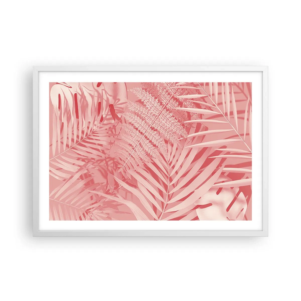 Poster in white frmae - Pink Concept - 70x50 cm