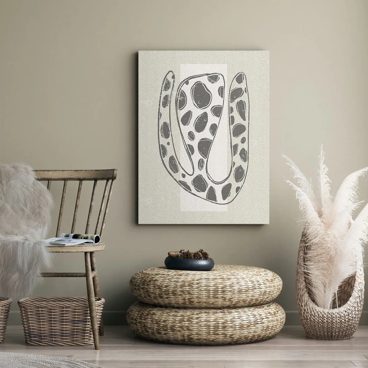 Canvas picture - Curious Creature - 45x80 cm