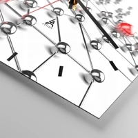 Clock face with lines