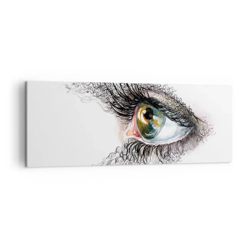 Canvas picture - Look straight into the Soul - 140x50 cm