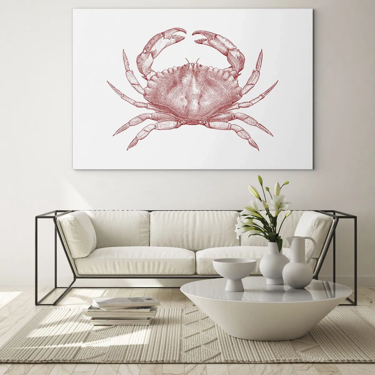 Glass picture - Crab Like No Other - 70x50 cm