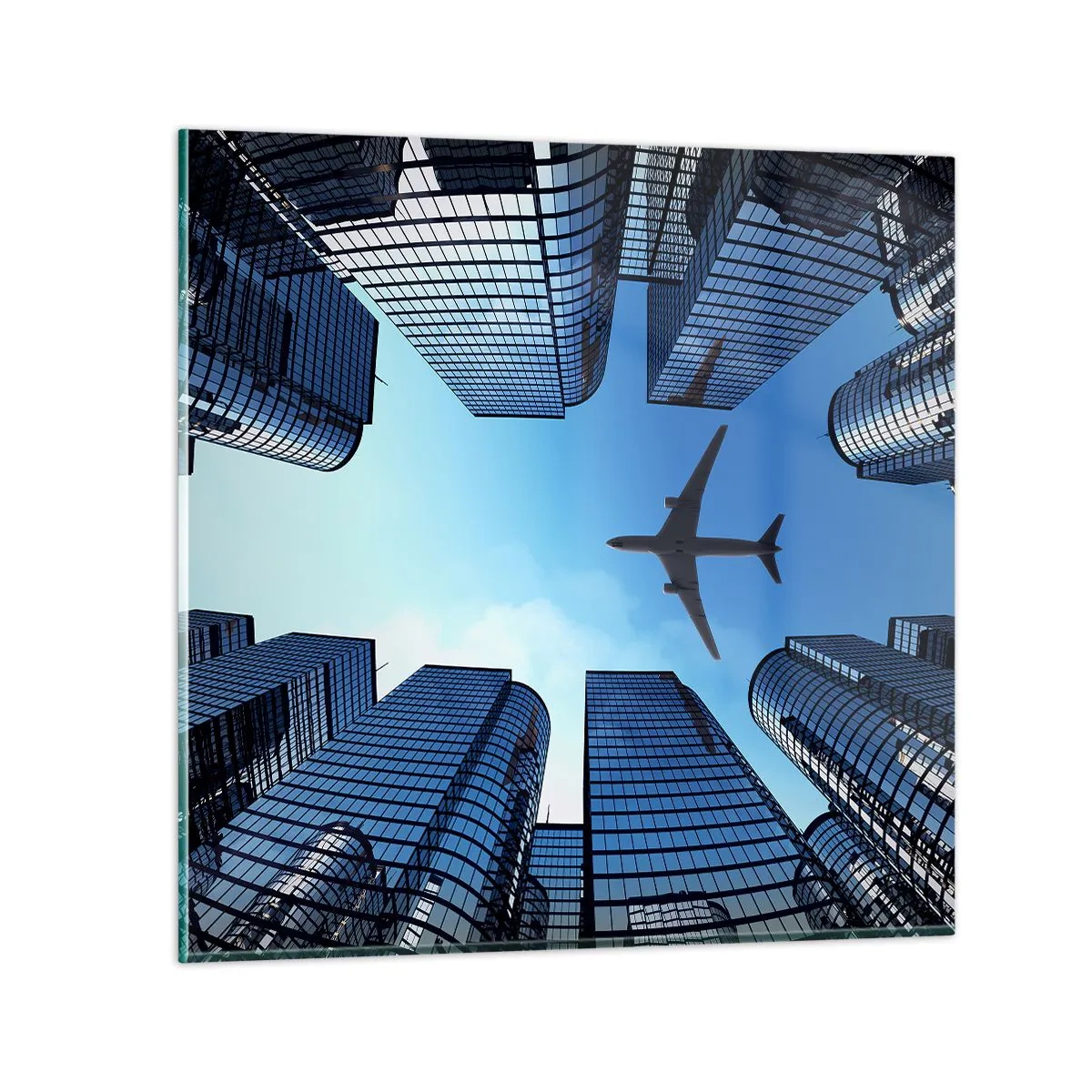 Glass picture - View from a Glass Gorge - 50x50 cm