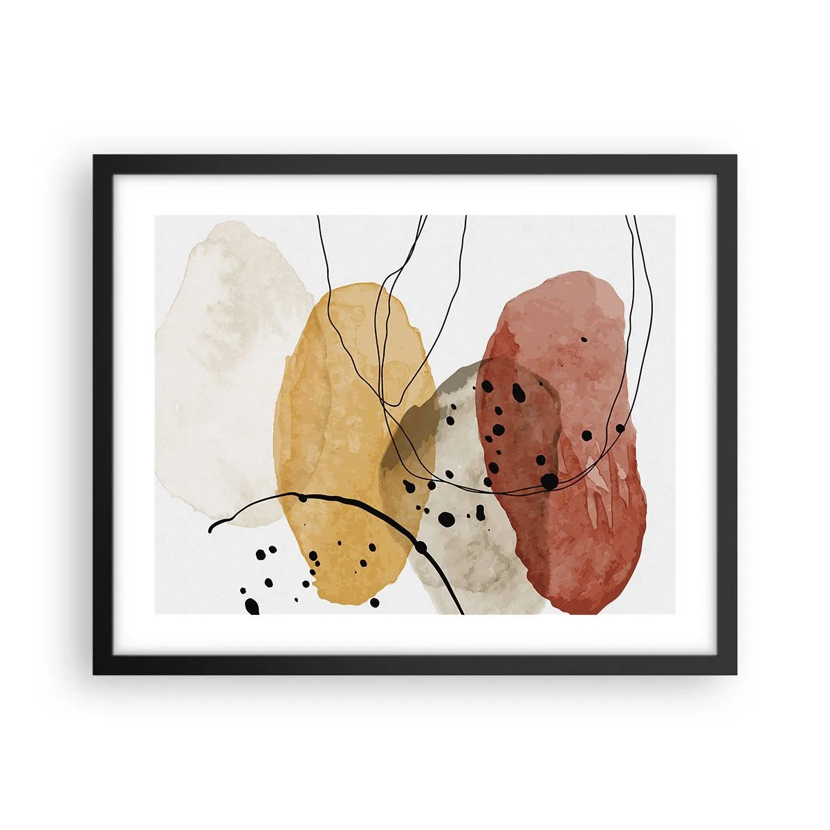 Poster in black frame - Like a Light Air - 50x40 cm