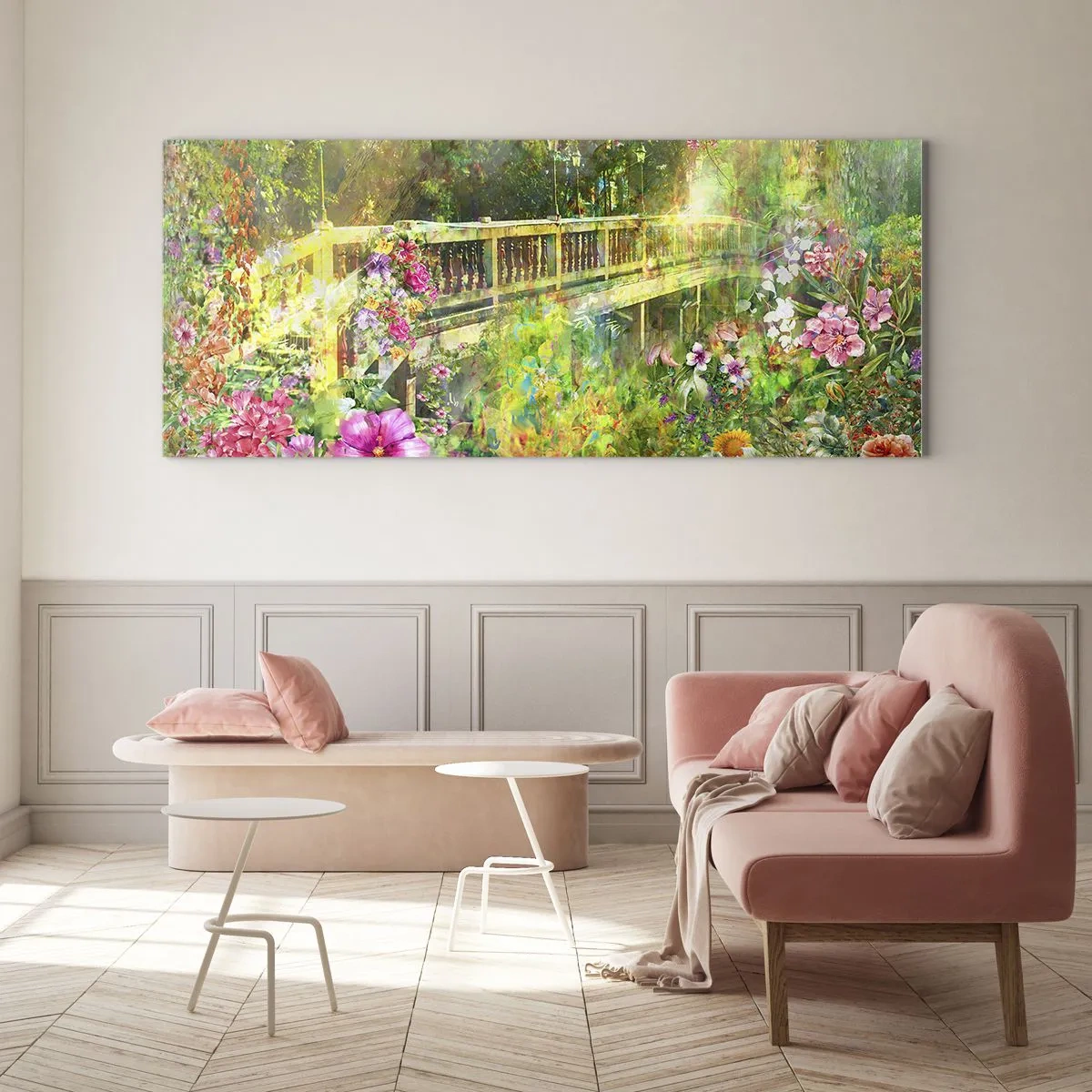 Glass picture - Bridge of Spring Sighs - 160x50 cm