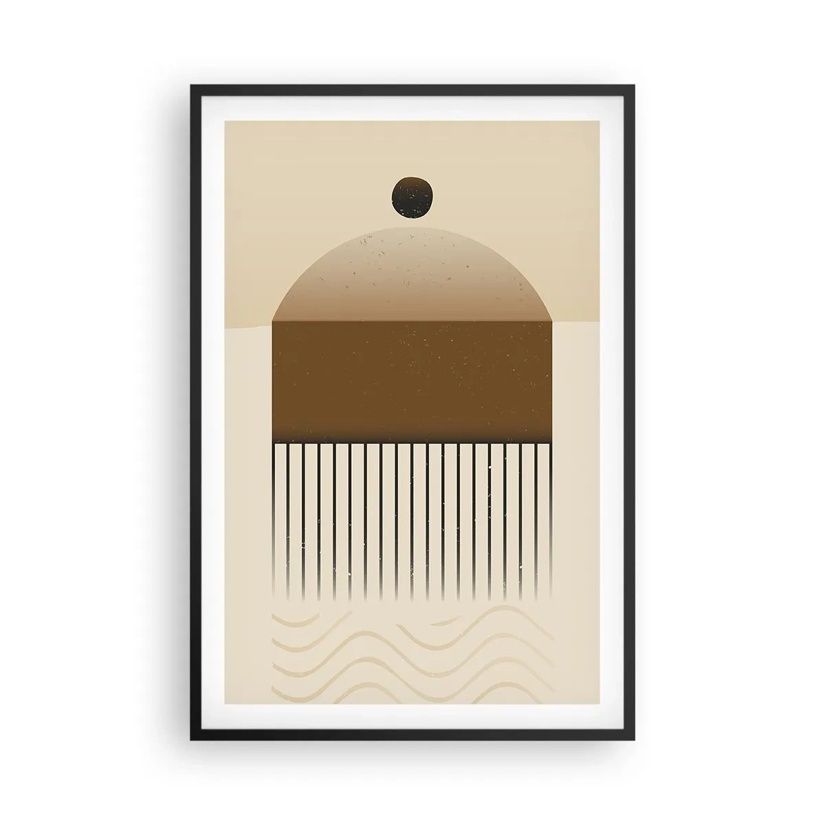 Poster in black frame - Different States - 61x91 cm