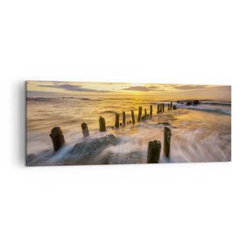 Canvas picture - Raw Beauty of the Baltic Sea - 140x50 cm