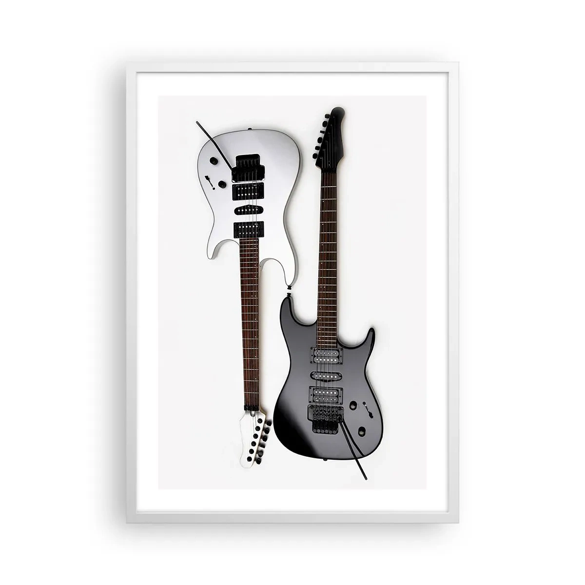 Poster in white frmae - Harmony of Shapes - 50x70 cm