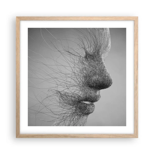 Poster in light oak frame - Spirit of the Wind - 50x50 cm