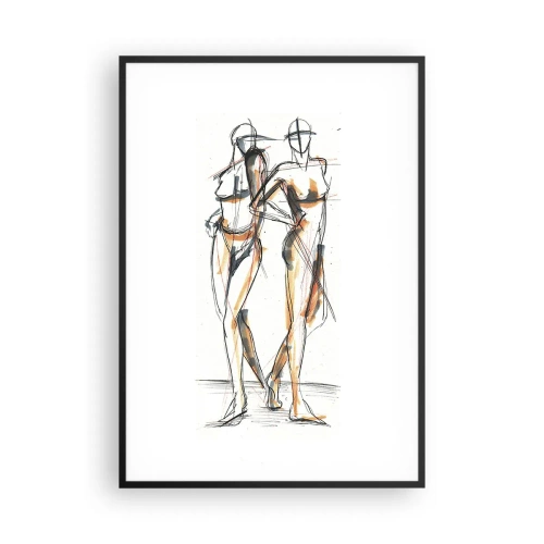 Poster in black frame - Study of Grace - 70x100 cm