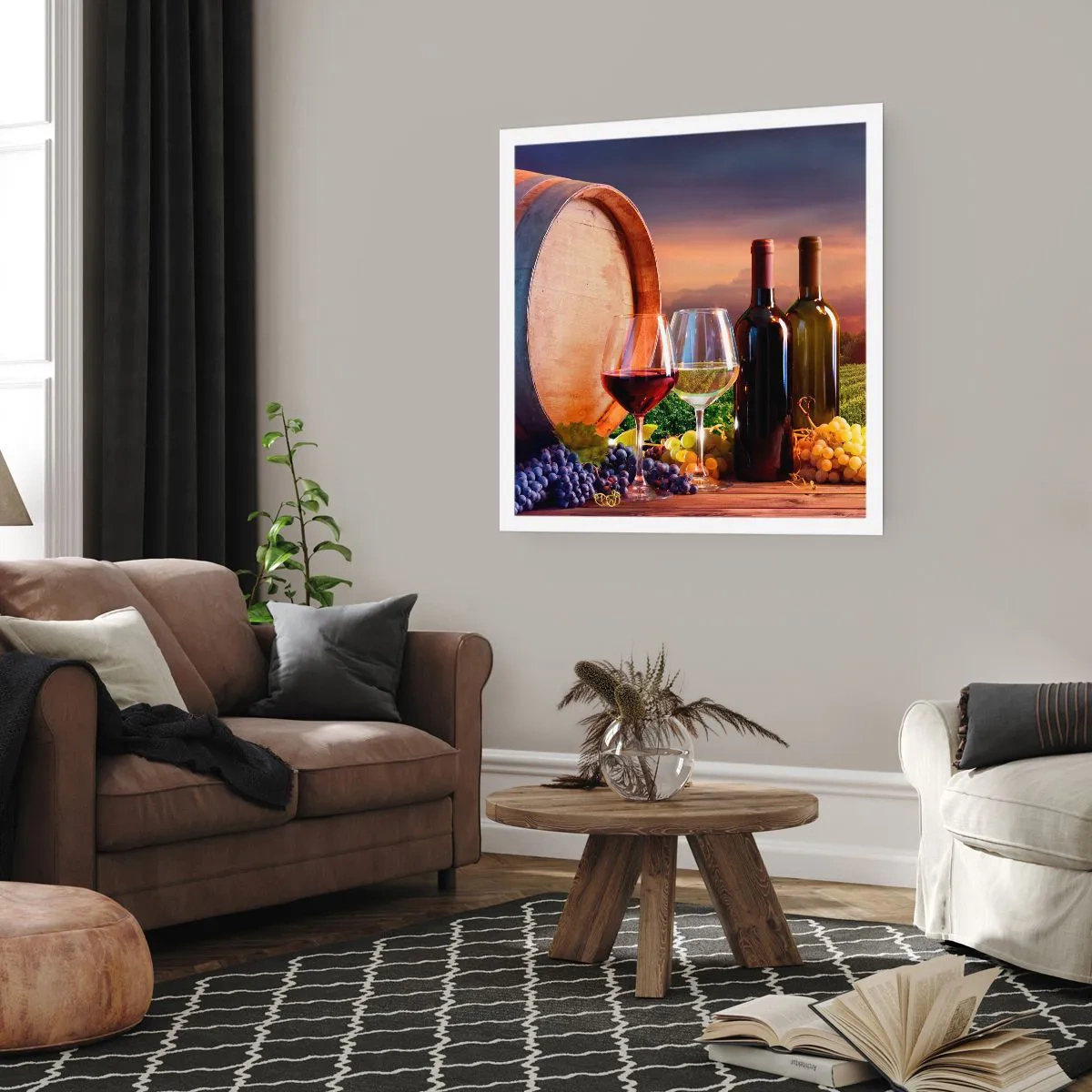 Poster - Here Life Is Full of Flavour - 30x30 cm