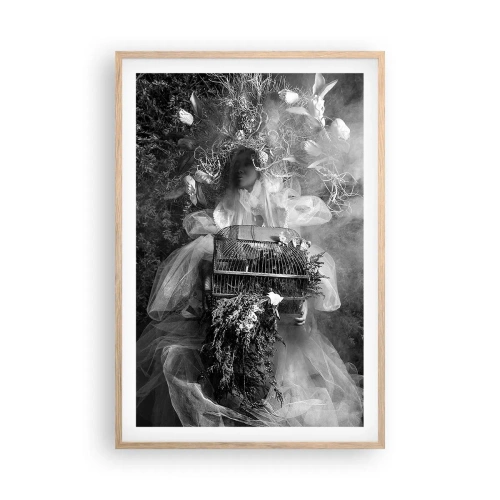 Poster in light oak frame - Mother Nature - 61x91 cm