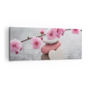 Canvas picture - Bliss with Cherry Blossom - 100x40 cm
