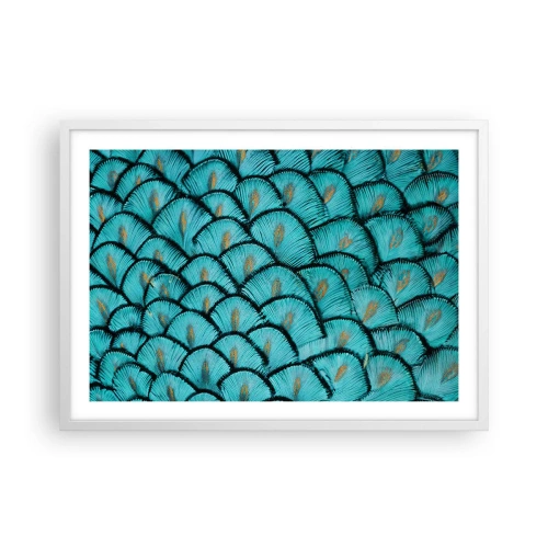 Poster in white frmae - Great Feather Gala - 70x50 cm