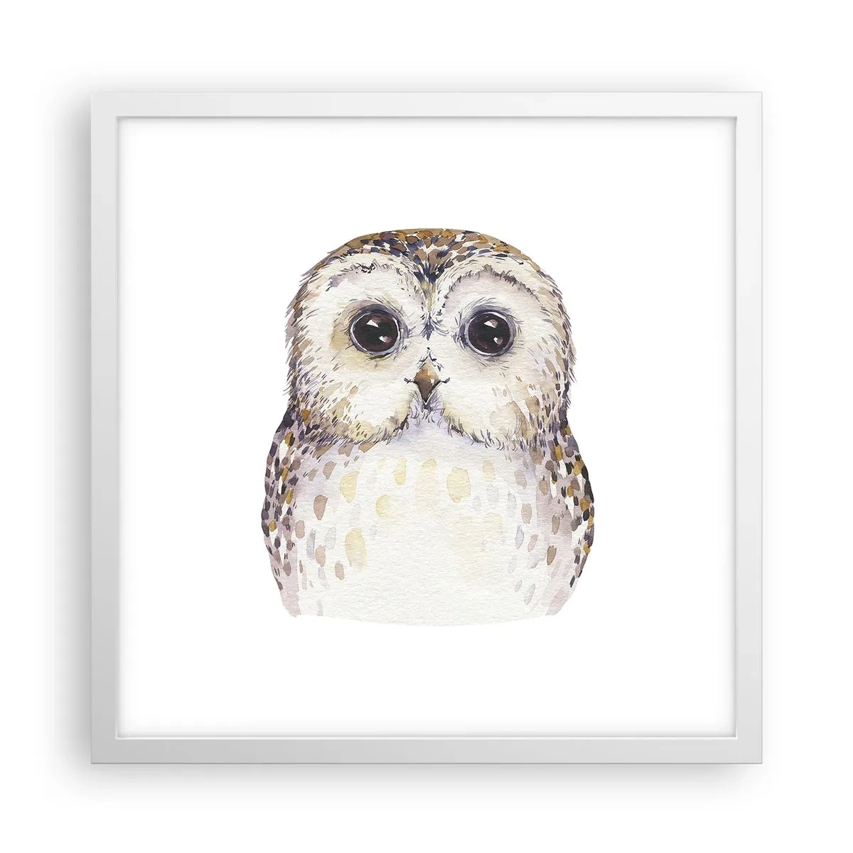 Poster in white frmae - Look Me in the Eyes - 40x40 cm