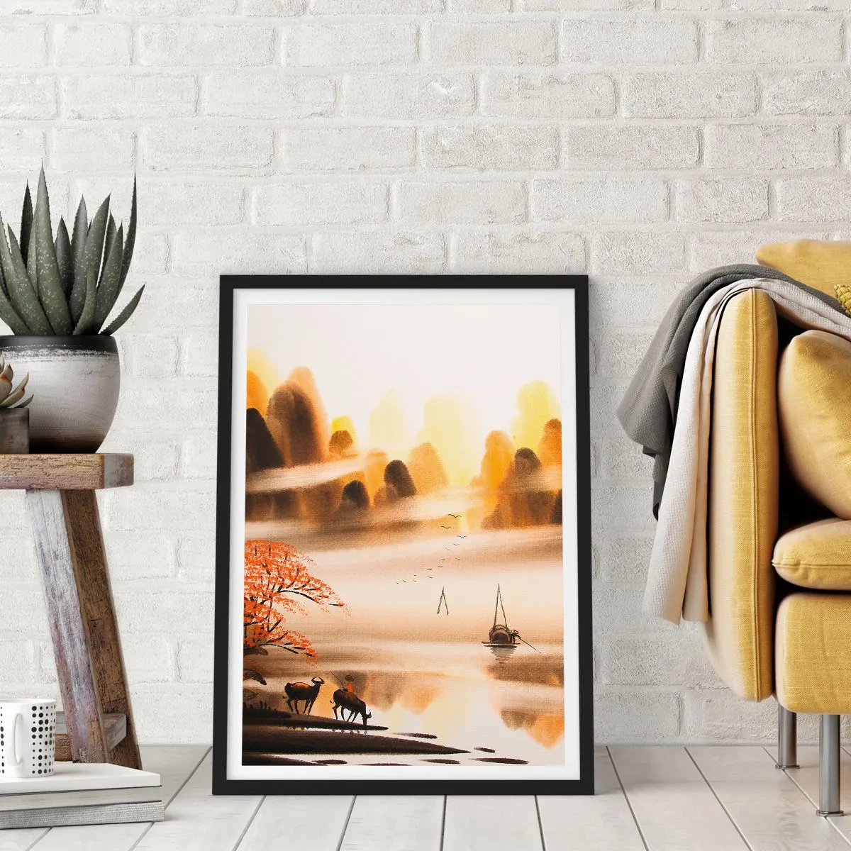 Poster in black frame - Further than Far East - 61x91 cm