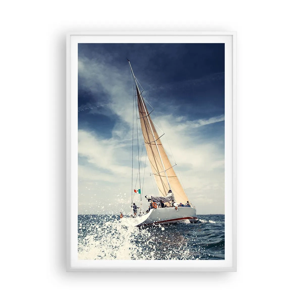 Poster in white frmae - They Won't Catch Us - 70x100 cm