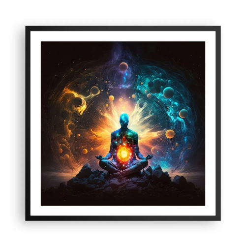 Poster in black frame - Cosmic Calm - 60x60 cm