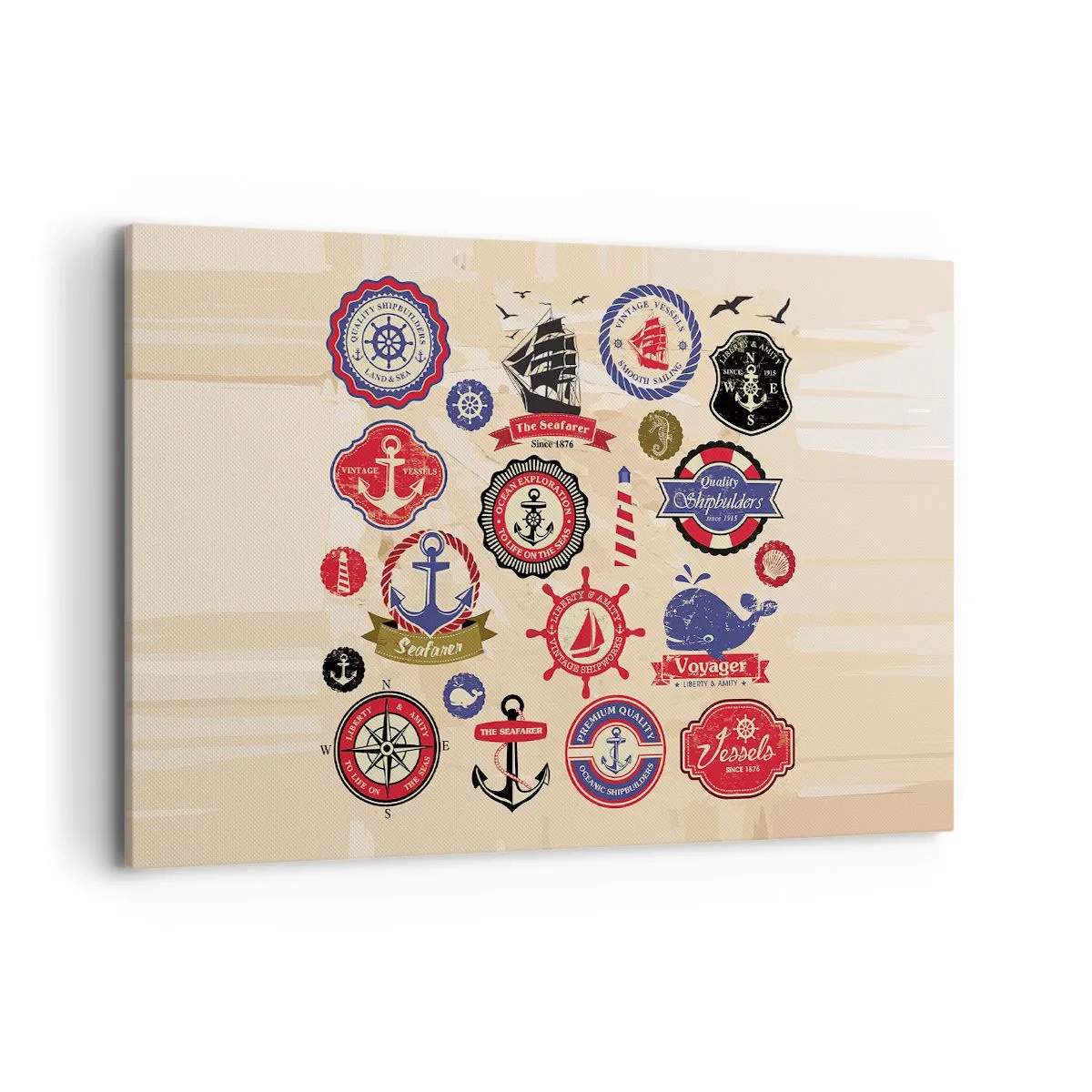 Canvas picture - Brotherhood of Yachts - 120x80 cm