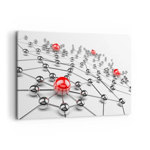 Canvas picture - Silver Net - 120x80 cm