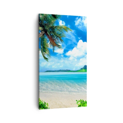 Canvas picture - Blue Tropics - 45x80 cm