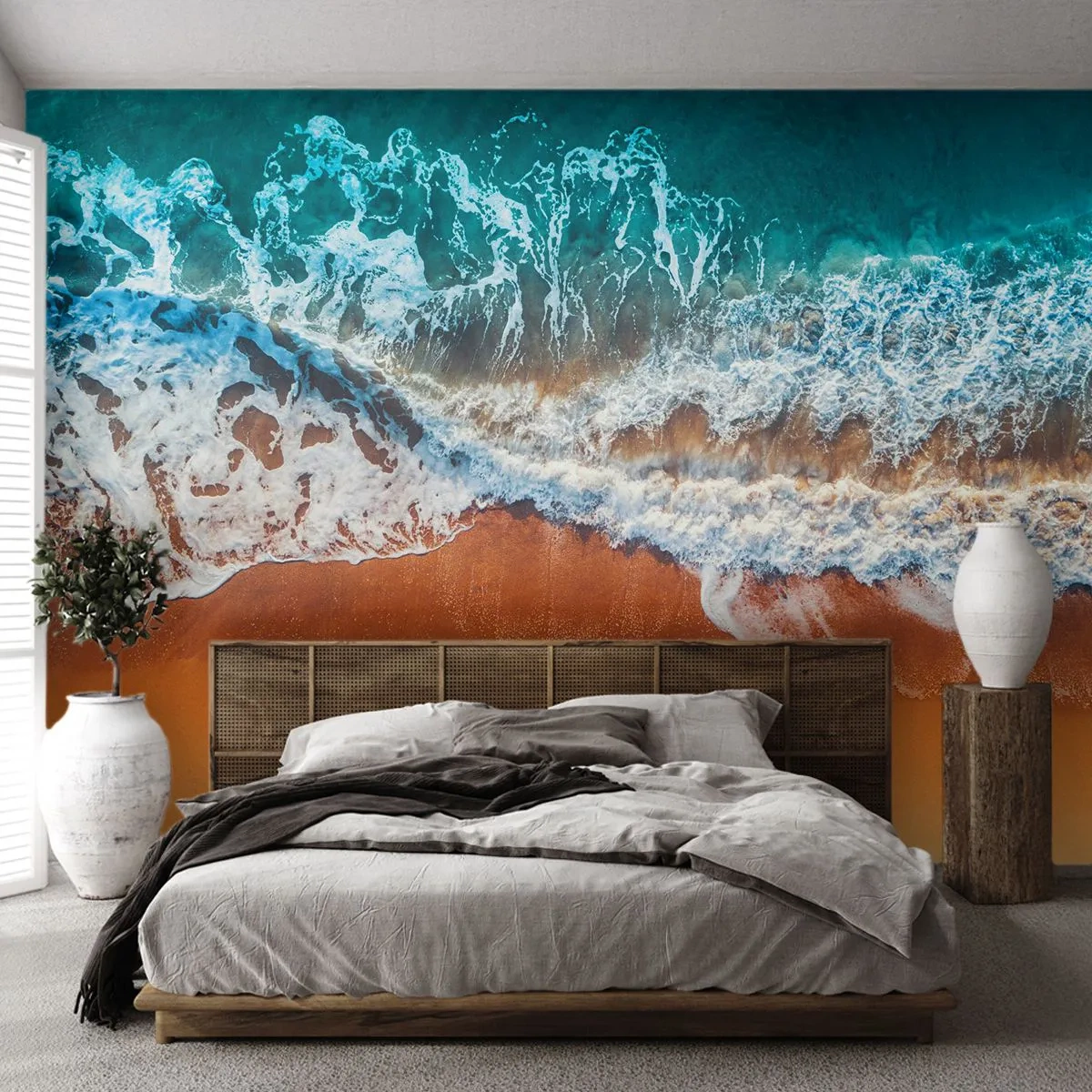 Photo Wallpaper Premium Sand - Always in a Couple - Landscape, Sea, Beach - 100x70 cm
