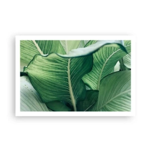 Poster - Life in Intense Green Colour - 91x61 cm