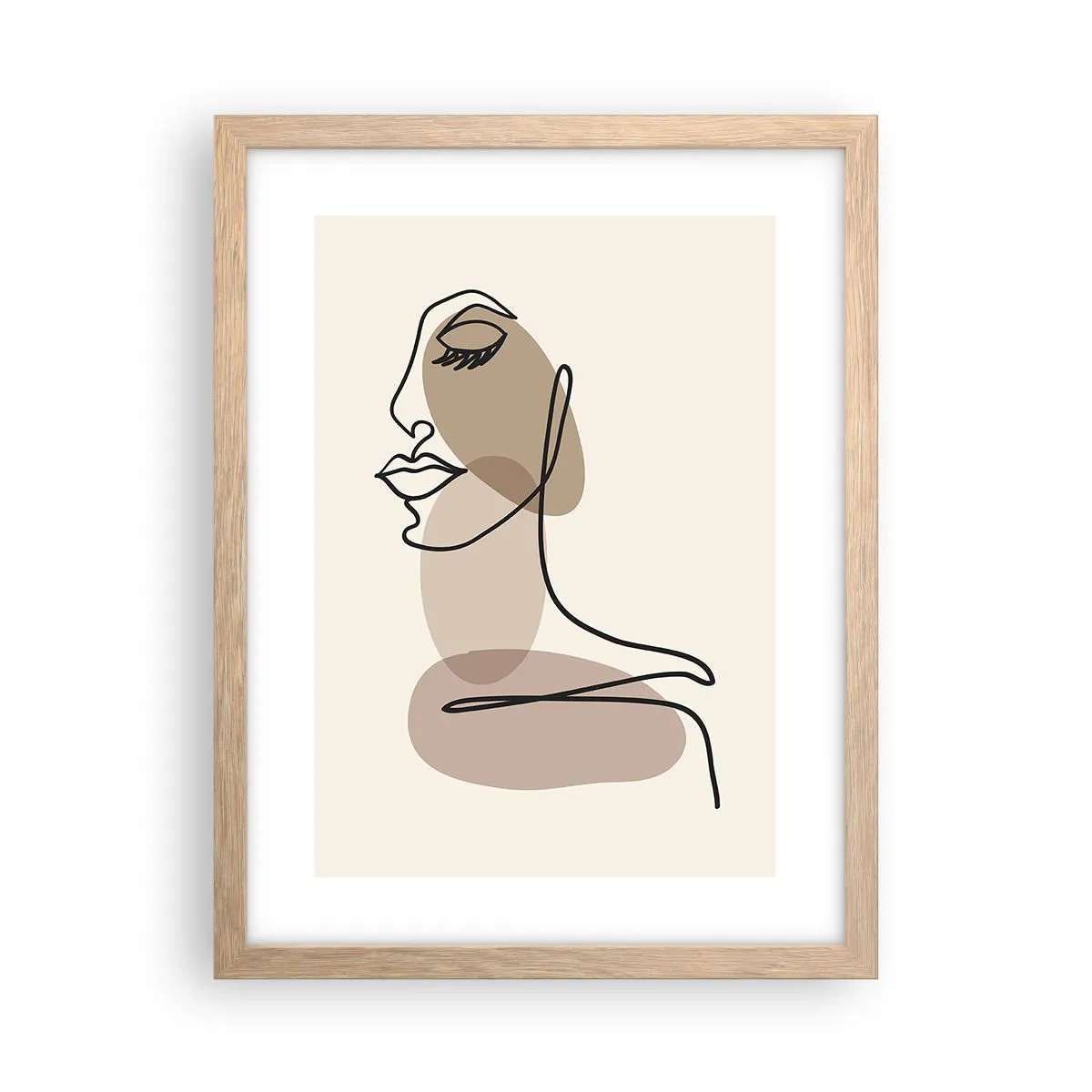 Poster in light oak frame - Certain Line of Beauty - 30x40 cm
