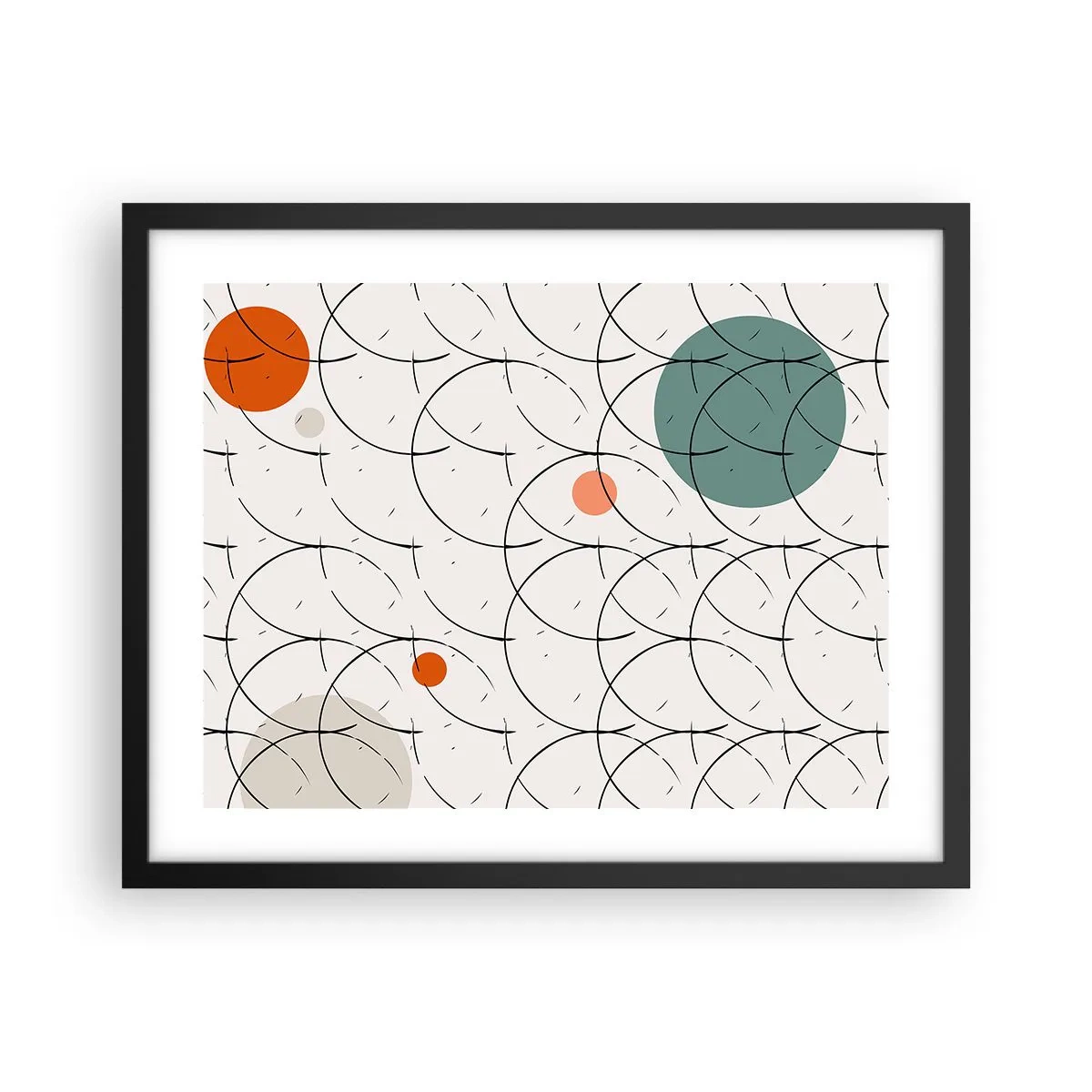 Poster in black frame - In the Spirit of Pop-art - 50x40 cm