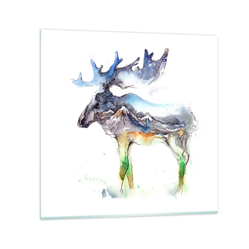 Glass picture - Hero of a Winter's Tale - 40x40 cm